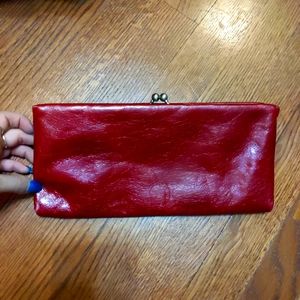👜Burgundy Hobo International clutch with chain